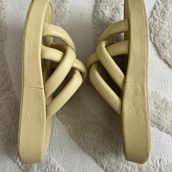 ASH Vanessa Skylight Puffy Yellow Leather Sandals 38 - Picture 7 of 9